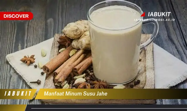 manfaat minum susu jahe