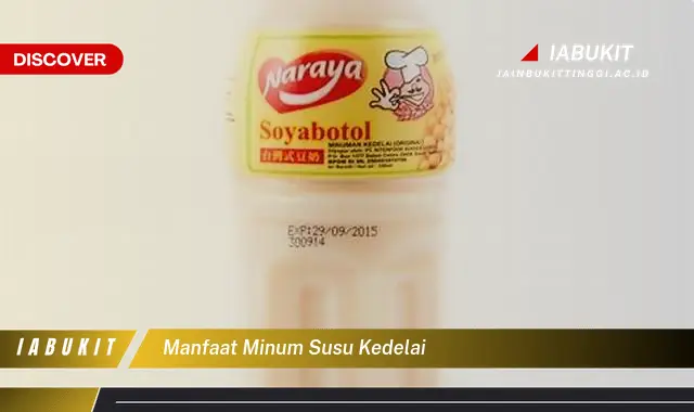 manfaat minum susu kedelai