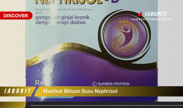 manfaat minum susu nephrisol