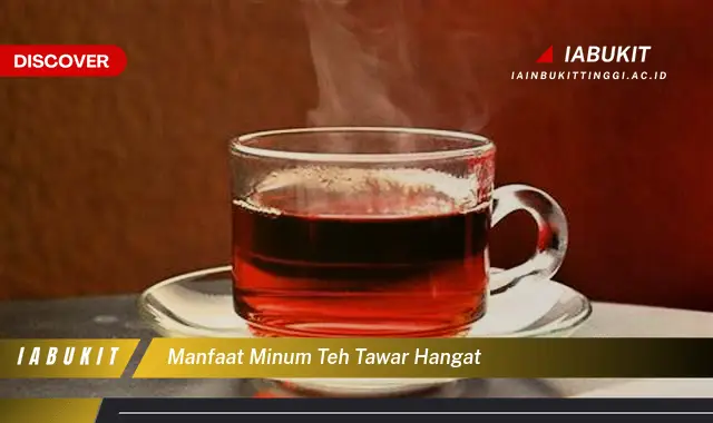 manfaat minum teh tawar hangat