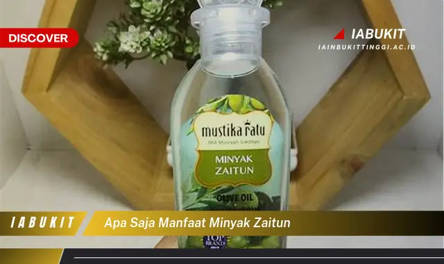 apa saja manfaat minyak zaitun