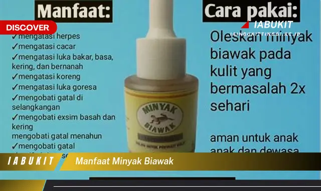 manfaat minyak biawak