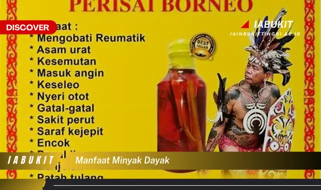 manfaat minyak dayak manfaat minyak dayak