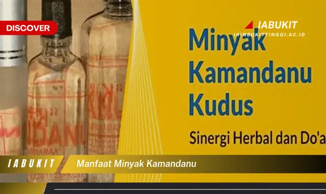 manfaat minyak kamandanu