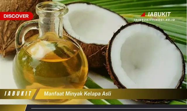 manfaat minyak kelapa asli