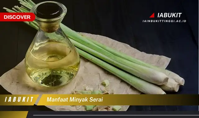 manfaat minyak serai