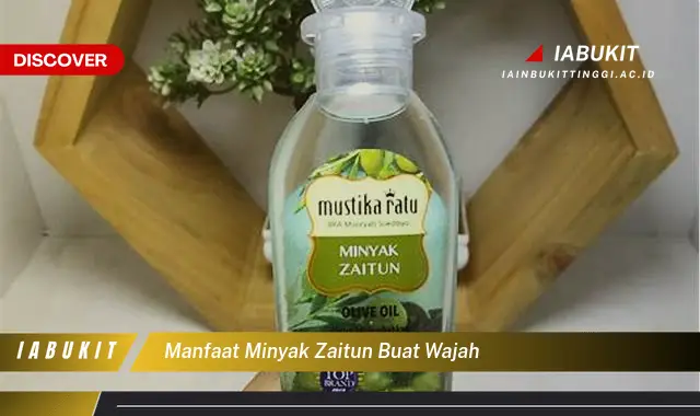 manfaat minyak zaitun buat wajah