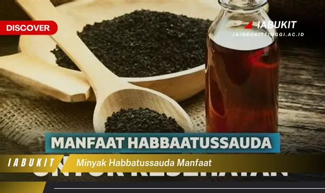 minyak habbatussauda manfaat