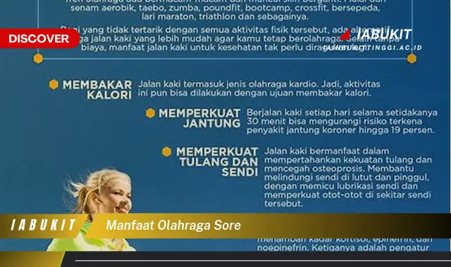 manfaat olahraga sore