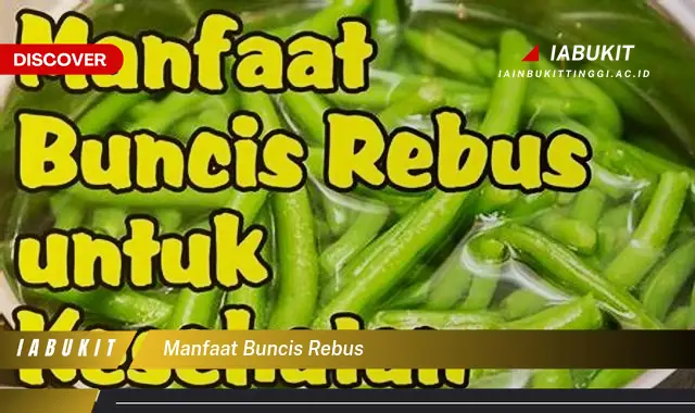 manfaat buncis rebus