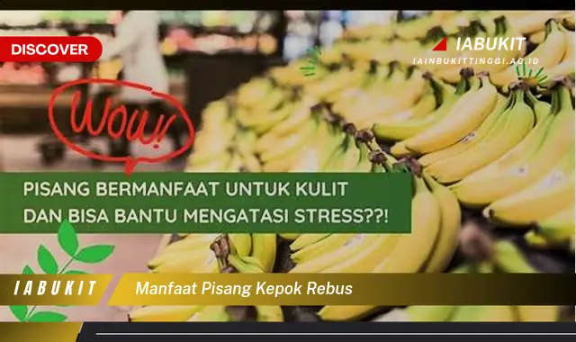 manfaat pisang kepok rebus