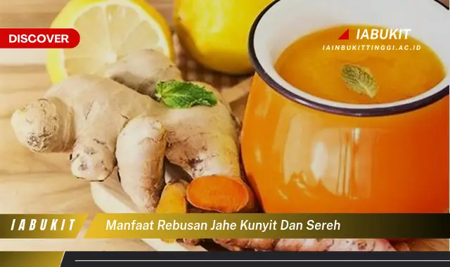 manfaat rebusan jahe kunyit dan sereh