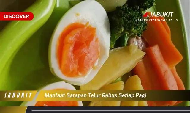 manfaat sarapan telur rebus setiap pagi