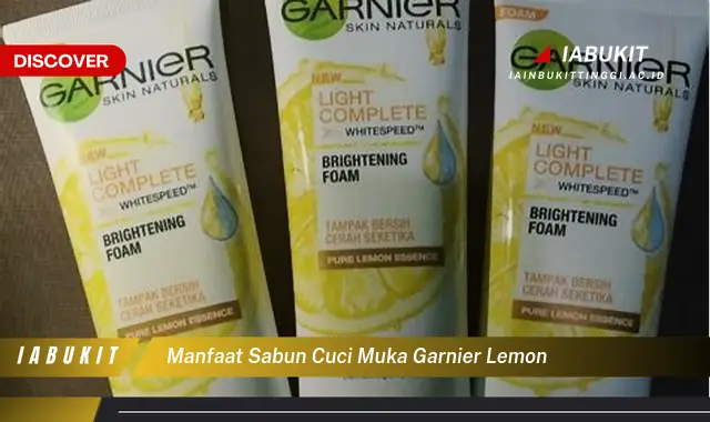 manfaat sabun cuci muka garnier lemon