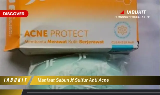 manfaat sabun jf sulfur anti acne