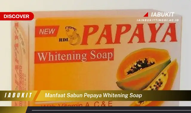 manfaat sabun pepaya whitening soap