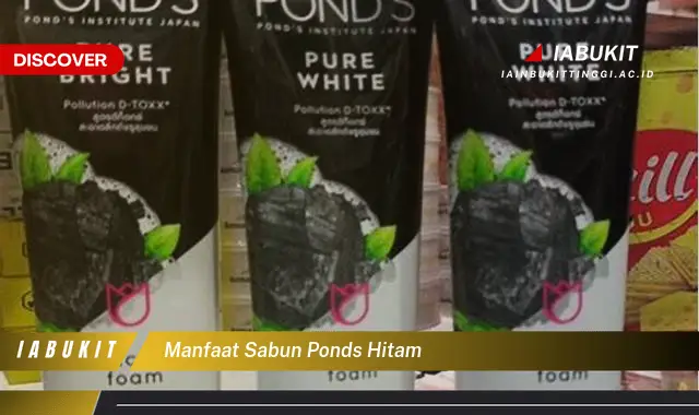 manfaat sabun ponds hitam