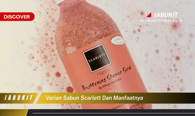 varian sabun scarlett dan manfaatnya