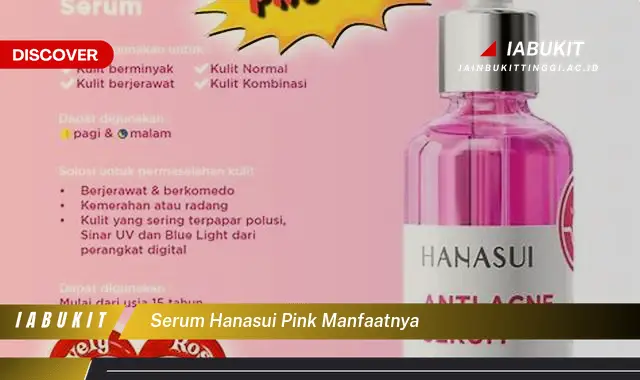 serum hanasui pink manfaatnya