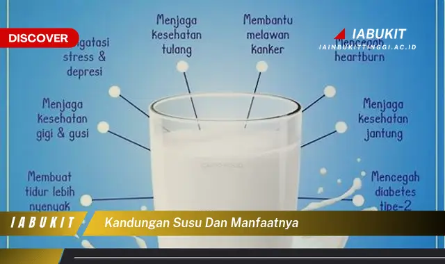 kandungan susu dan manfaatnya