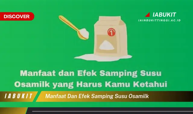 manfaat dan efek samping susu osamilk manfaat dan efek samping susu osamilk
