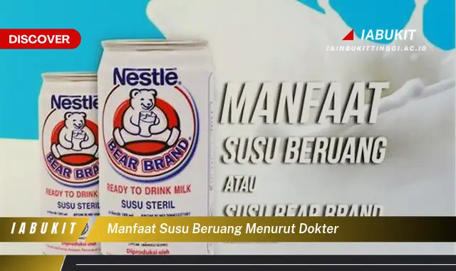 manfaat susu beruang menurut dokter