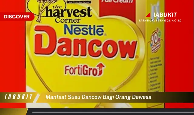 manfaat susu dancow bagi orang dewasa