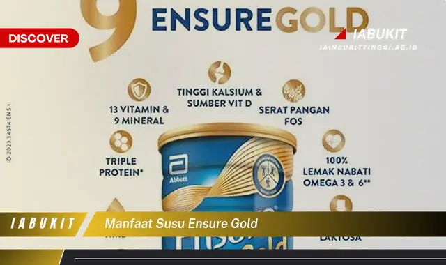 manfaat susu ensure gold