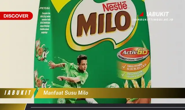 manfaat susu milo