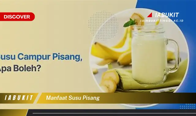 manfaat susu pisang