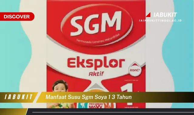 manfaat susu sgm soya 1 3 tahun