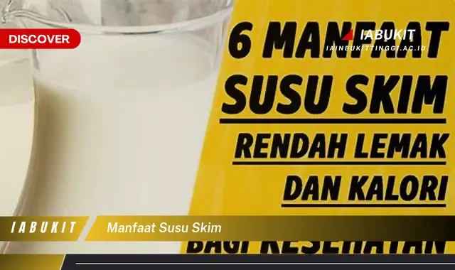 manfaat susu skim