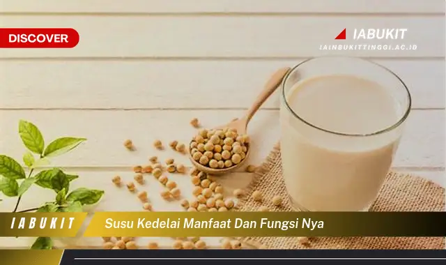 susu kedelai manfaat dan fungsi nya