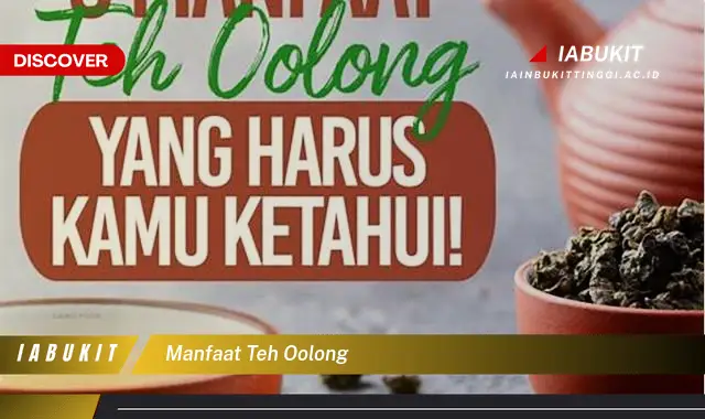 manfaat teh oolong manfaat teh oolong