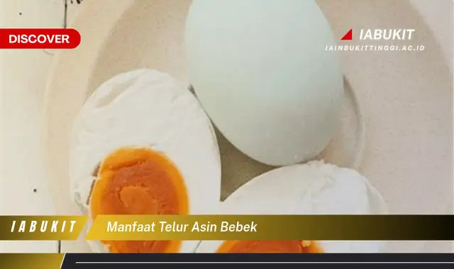 manfaat telur asin bebek