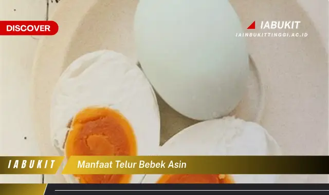 manfaat telur bebek asin