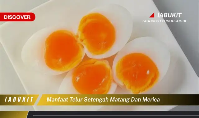 manfaat telur setengah matang dan merica