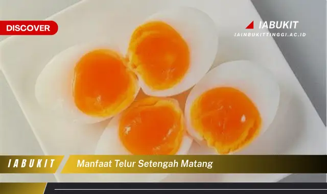 manfaat telur setengah matang