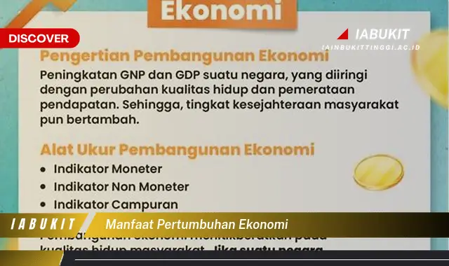 manfaat pertumbuhan ekonomi