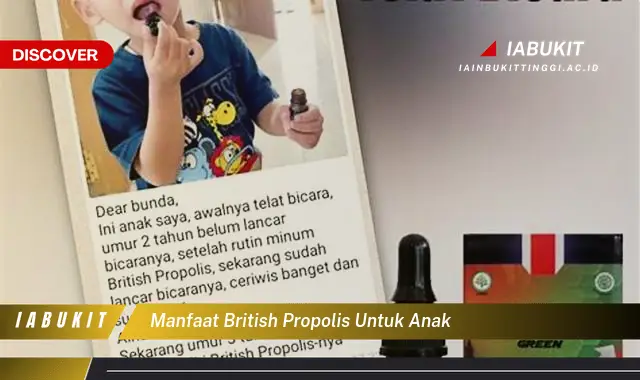 manfaat british propolis untuk anak