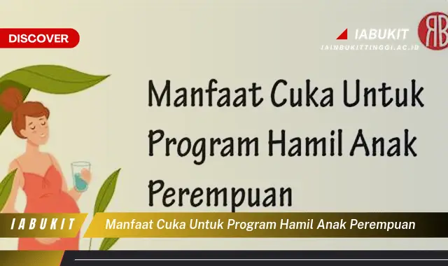 manfaat cuka untuk program hamil anak perempuan