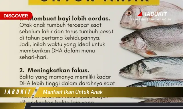 manfaat ikan untuk anak