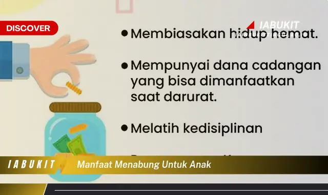 manfaat menabung untuk anak