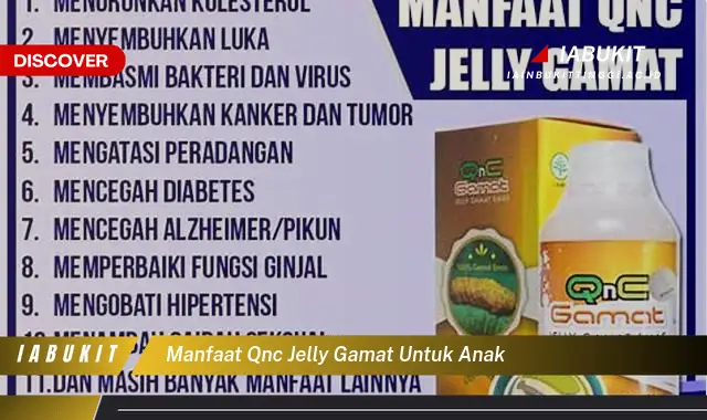 manfaat qnc jelly gamat untuk anak