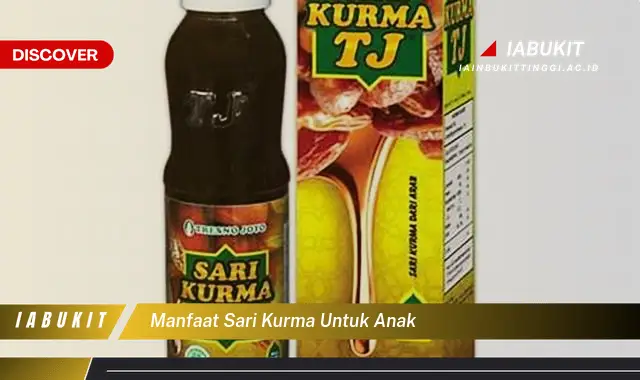 manfaat sari kurma untuk anak