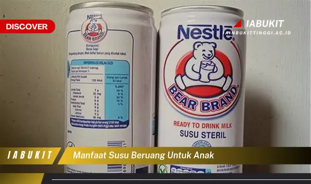 manfaat susu beruang untuk anak