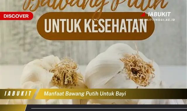 manfaat bawang putih untuk bayi