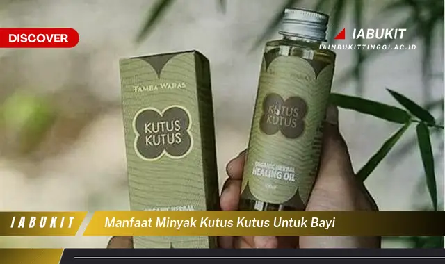 manfaat minyak kutus kutus untuk bayi