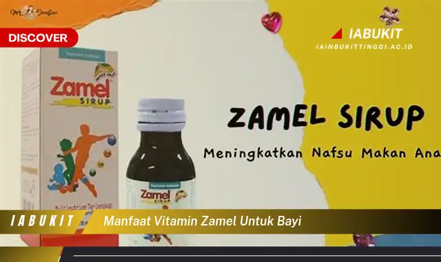 manfaat vitamin zamel untuk bayi