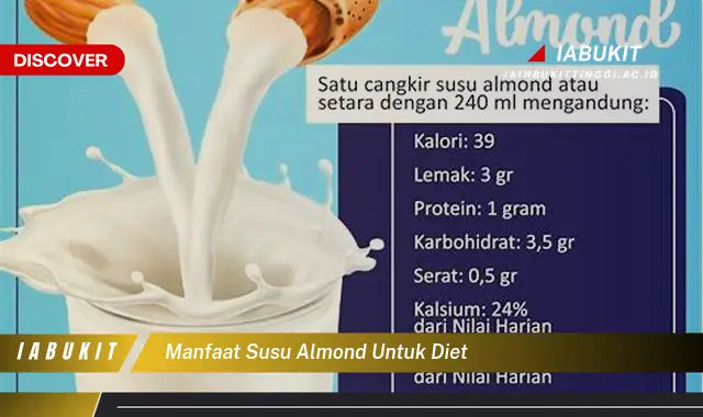 manfaat susu almond untuk diet
